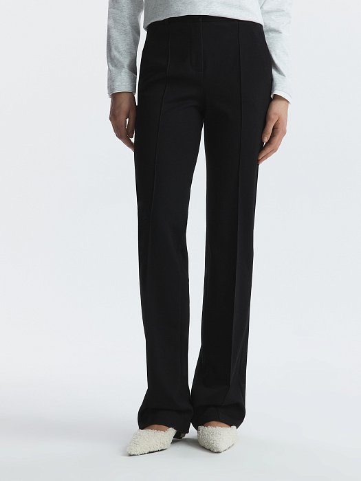 Расклешенные брюки из трикотажа: фото №3