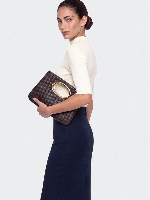 Юбка-миди из костюмной шерсти: фото №5