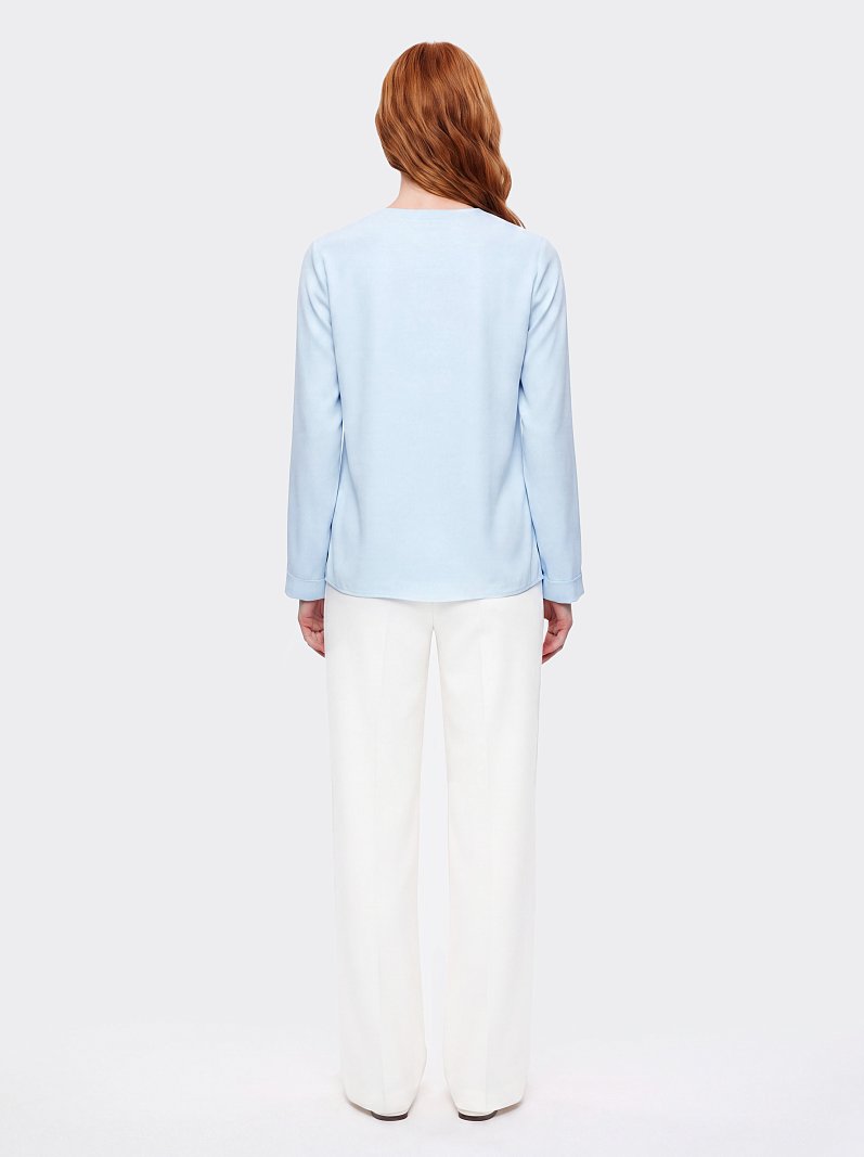 Атласная блуза-кимоно