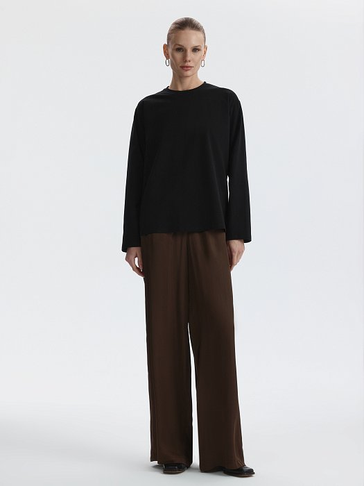 Свободный лонгслив из хлопка: фото №2