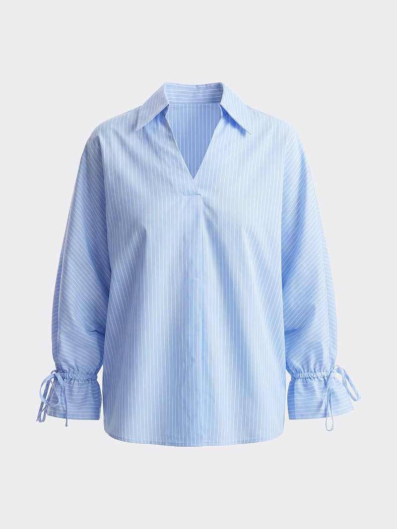 Блуза в полоску с рукавами 3/4