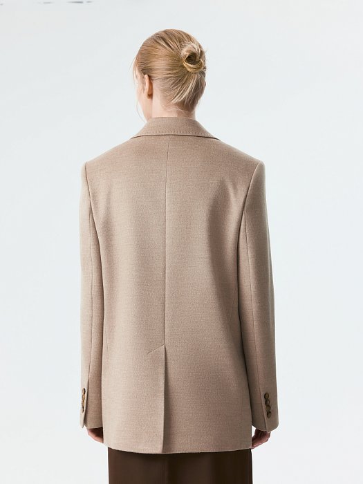 Однобортный жакет из фланели (Р158): фото №6