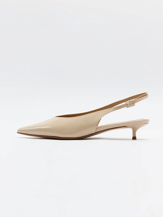 Лаковые туфли с открытой пяткой: фото №3